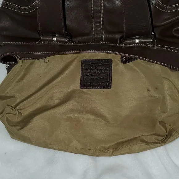 Coach Soho Brown Leather Shoulder Bag - Picture 13 of 16